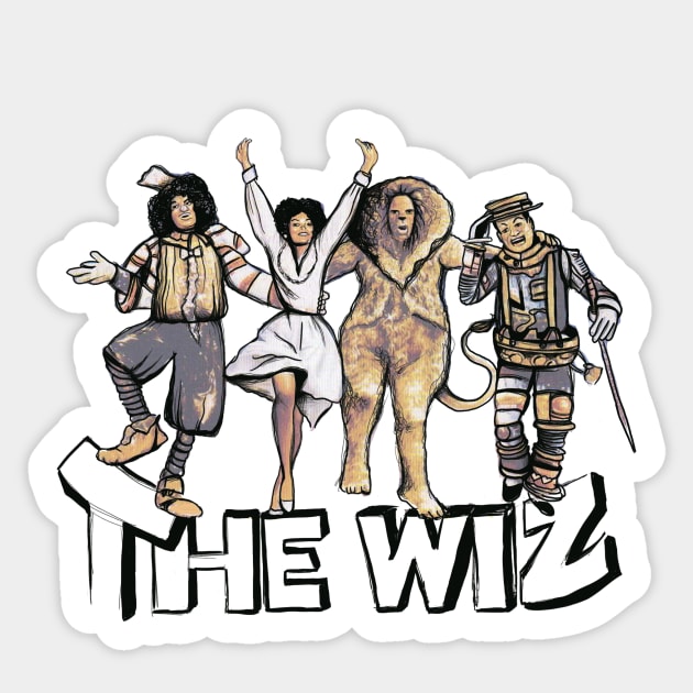 The Wiz Ya'll Sticker by digitaldoodlers